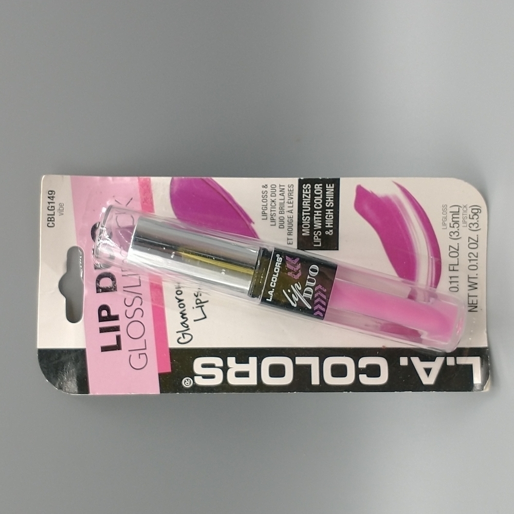 L. A. Colors Lip Duo Lipstick/Gloss in Vibe